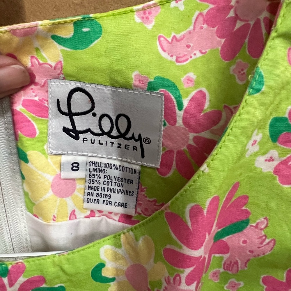 Lilly Pullitzer Summer Shift - size 8